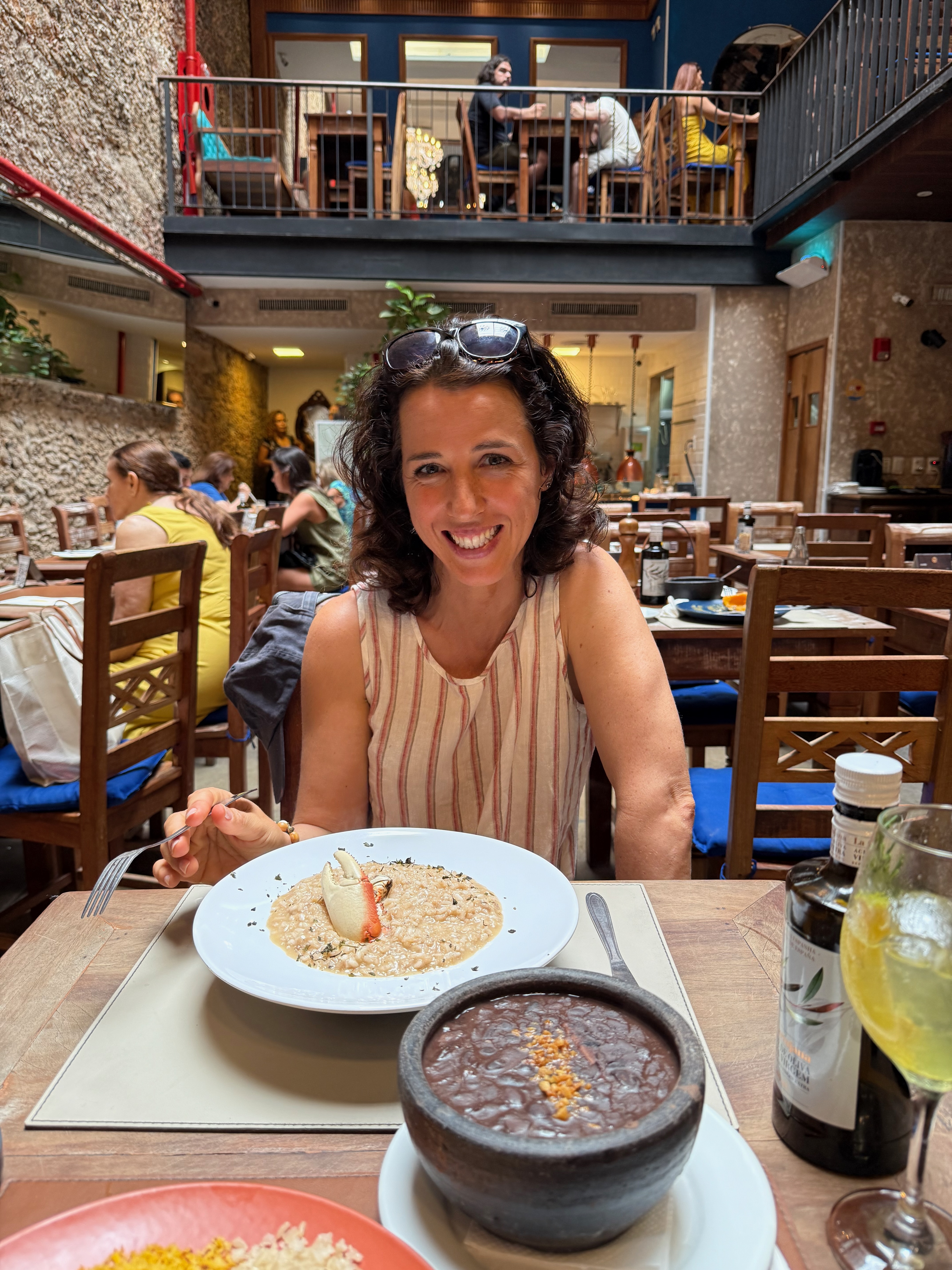 Leila enjoying a meal